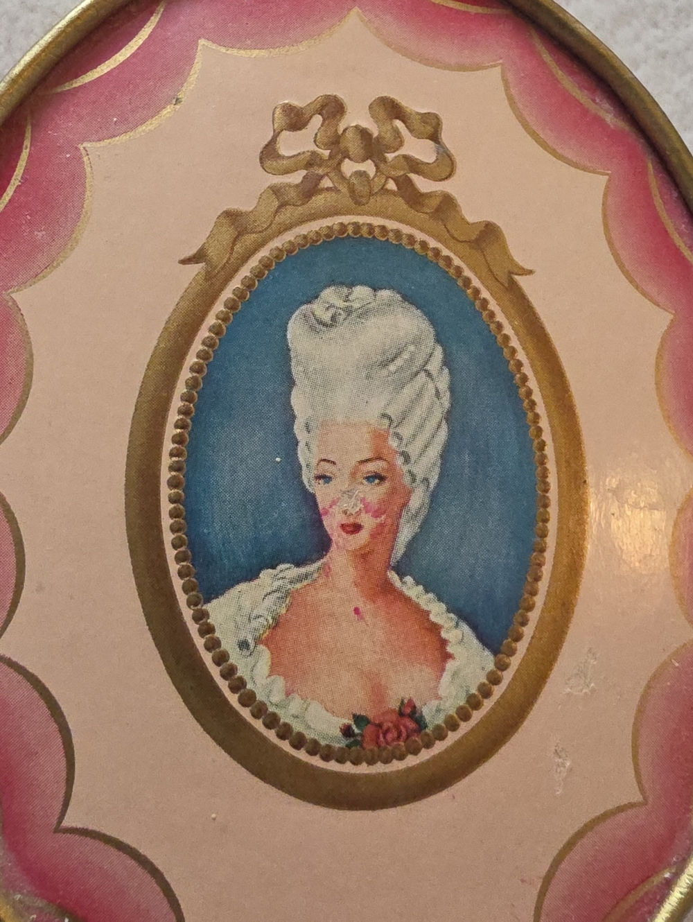 Vintage Du Barry Face Powder Empty Box By Richard Hudnut Rachel No.1 Euc View 4